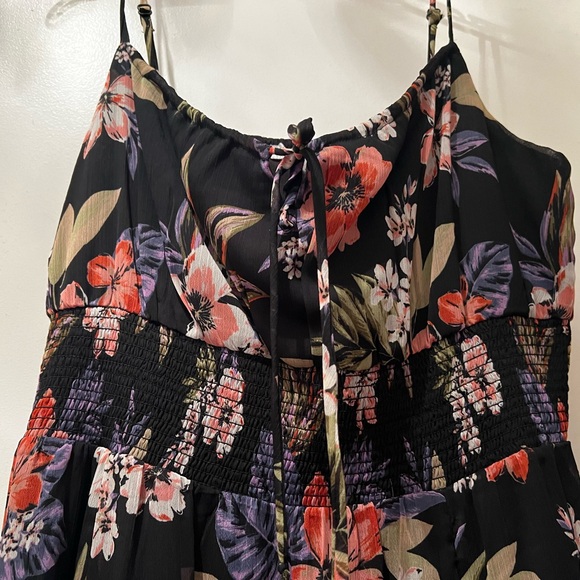 Never worn Patrons of Peace women’s large Black, purple, Red Floral maxi Dress - Picture 2 of 5